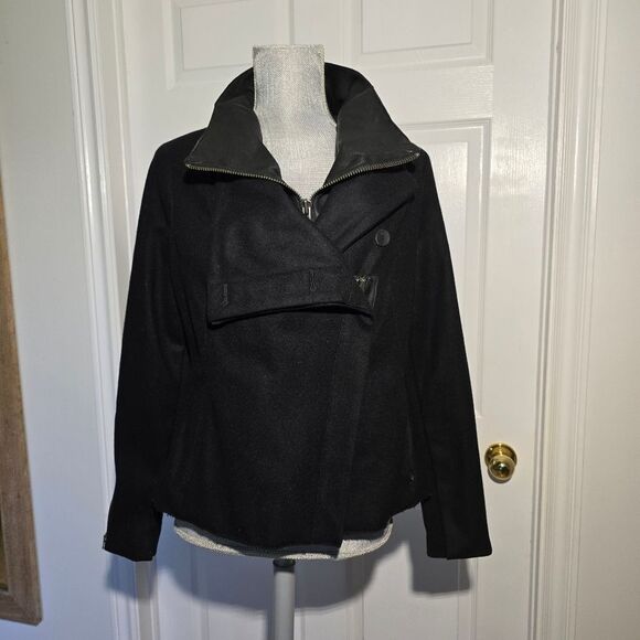 HELMUT LANG wool/leather moto jacket - Picture 1 of 9